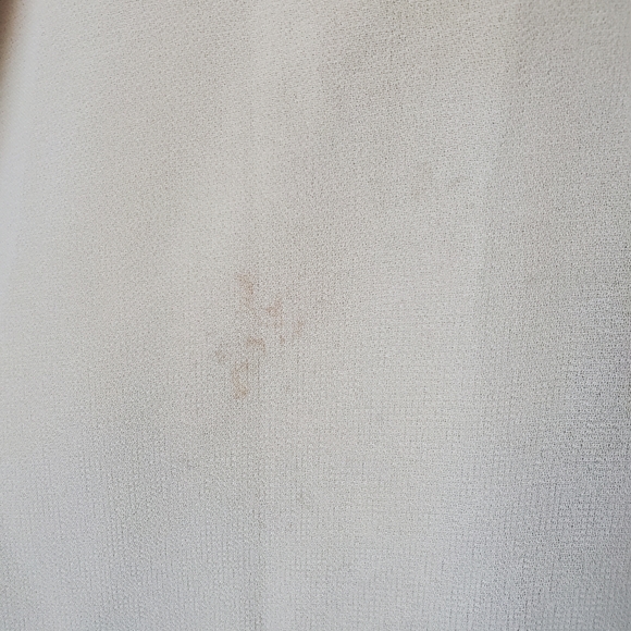 Vintage 1970s wide leg flowy pale yellow trousers - Picture 4 of 4